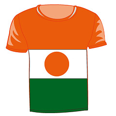Image showing T-shirt flag Niger