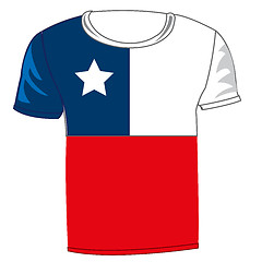 Image showing T-shirt flag Chile