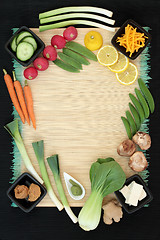 Image showing Macrobiotic Health Food Background