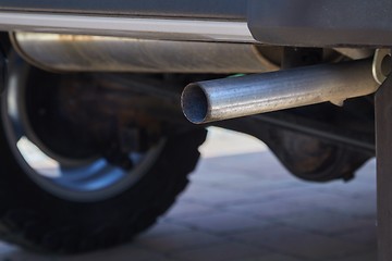 Image showing Exhaust Pipe Closeup