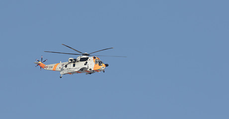 Image showing Sea king rescue helicopter 