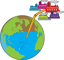 Image showing Earth Losing Water