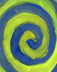 Image showing blue spiral