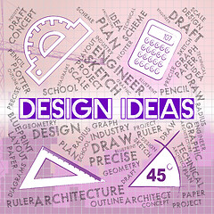 Image showing Design Ideas Represents Concepts Designed And Plans