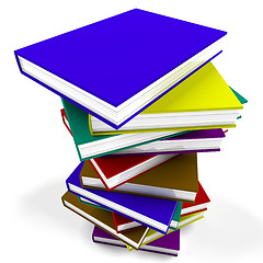 Image showing Stack Of Books Representing University Learning And Education