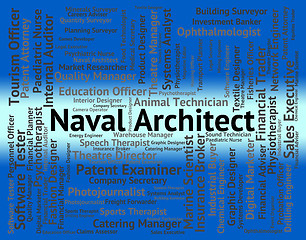 Image showing Naval Architect Indicates Building Consultant And Aquatic