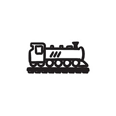 Image showing Train sketch icon.