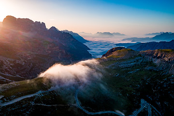 Image showing National Nature Park Tre Cime In the Dolomites Alps. Beautiful n