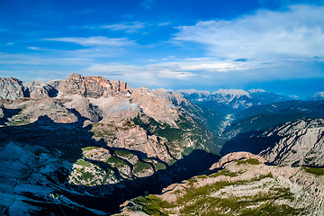 Image showing National Nature Park Tre Cime In the Dolomites Alps. Beautiful n