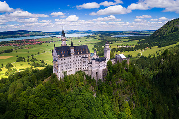 Image showing Neuschwanstein Castle Bavarian Alps Germany