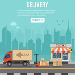 Image showing Shopping and Delivery Concept