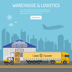 Image showing Warehouse and Logistics Concept