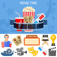 Image showing Cinema and Movie Concept