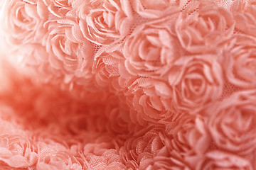 Image showing Peach-colored roses material