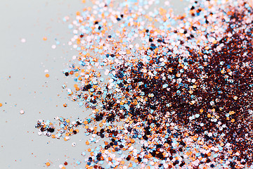 Image showing Color glitter - macro photo