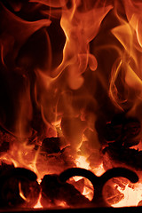 Image showing Fire flames