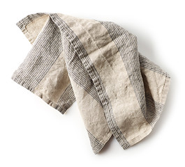 Image showing linen napkin on white background