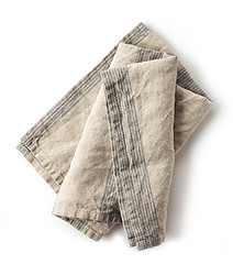 Image showing folded linen napkin