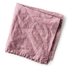 Image showing folded linen napkin