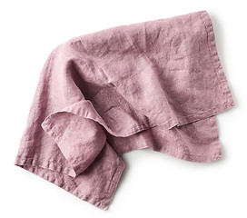 Image showing linen napkin on white background