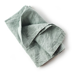 Image showing folded linen napkin