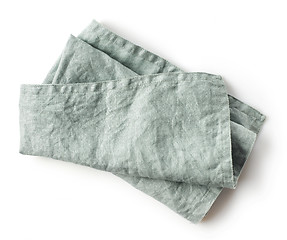 Image showing folded linen napkin