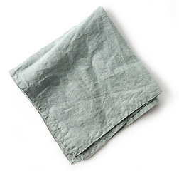 Image showing folded linen napkin