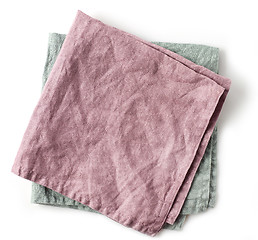 Image showing folded linen napkin