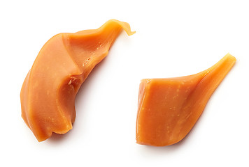 Image showing Pieces of caramel