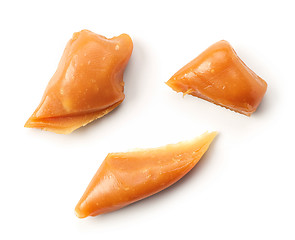 Image showing pieces of caramel