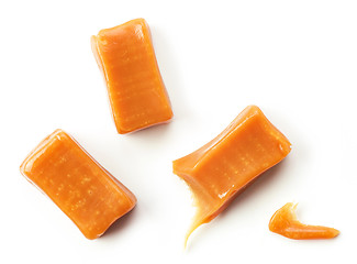 Image showing pieces of caramel