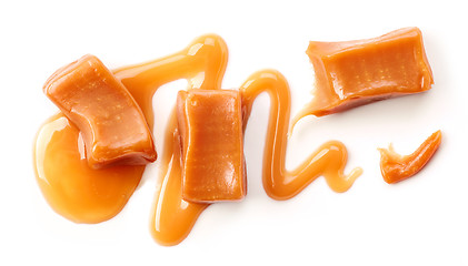 Image showing pieces of caramel