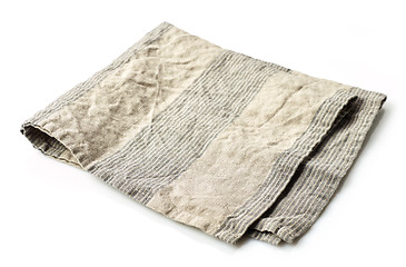 Image showing folded linen napkin