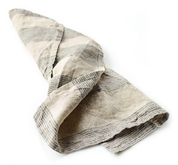 Image showing linen napkin on white background