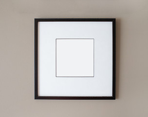 Image showing Black frame on wall