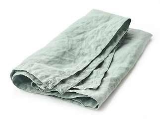 Image showing folded linen napkin