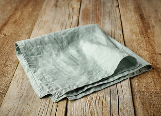 Image showing folded linen napkin