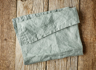 Image showing folded linen napkin