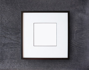 Image showing Black frame on wall