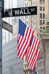 Image showing Wall street, New York, USA.