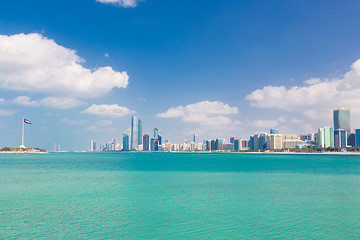 Image showing Abu Dhabi waterfront, United Arab Emirates