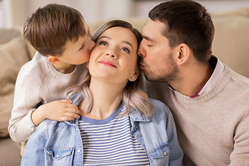 Image showing happy family portrait at home