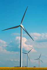 Image showing windmills