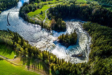 Image showing Ristafallet waterfall in the western part of Jamtland is listed 