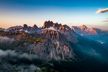 Image showing National Nature Park Tre Cime In the Dolomites Alps. Beautiful n