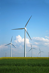 Image showing windmills