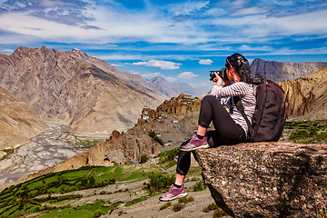 Image showing Dhankar Gompa. India. Spiti Valley