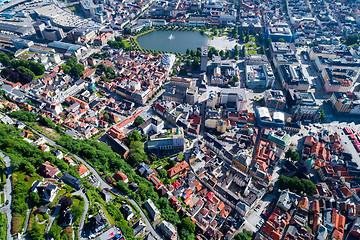 Image showing Bergen is a city and municipality in Hordaland on the west coast