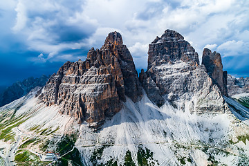 Image showing National Nature Park Tre Cime In the Dolomites Alps. Beautiful n