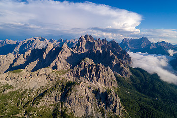 Image showing National Nature Park Tre Cime In the Dolomites Alps. Beautiful n